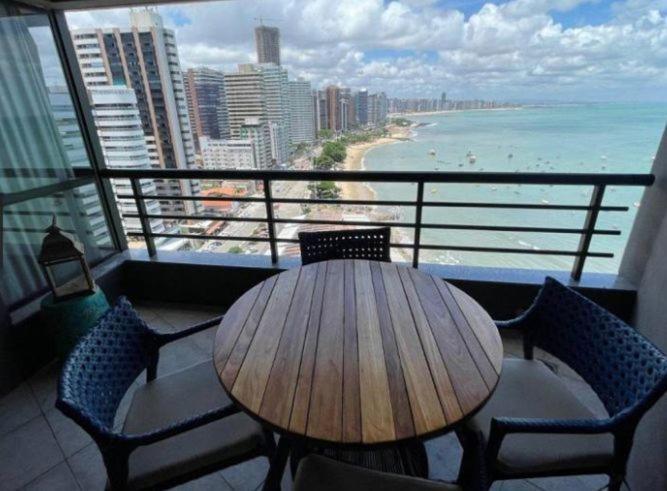 포르탈레자 Flat Iate Plaza Na Beira Mar Com Vista Mar 아파트 외부 사진