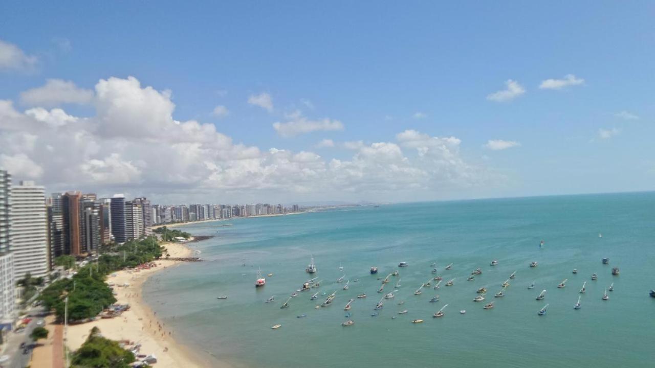포르탈레자 Flat Iate Plaza Na Beira Mar Com Vista Mar 아파트 외부 사진